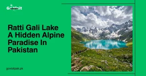 Ratti Gali Lake Pakistan featuring alpine glacial lake, snow mountains and scenic Neelum Valley landscapes
