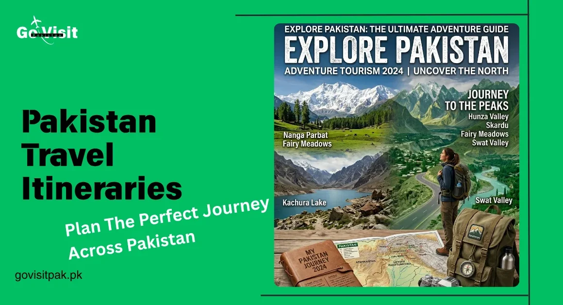 Pakistan travel itineraries featuring trip planning, destination routes and travel experiences across Pakistan