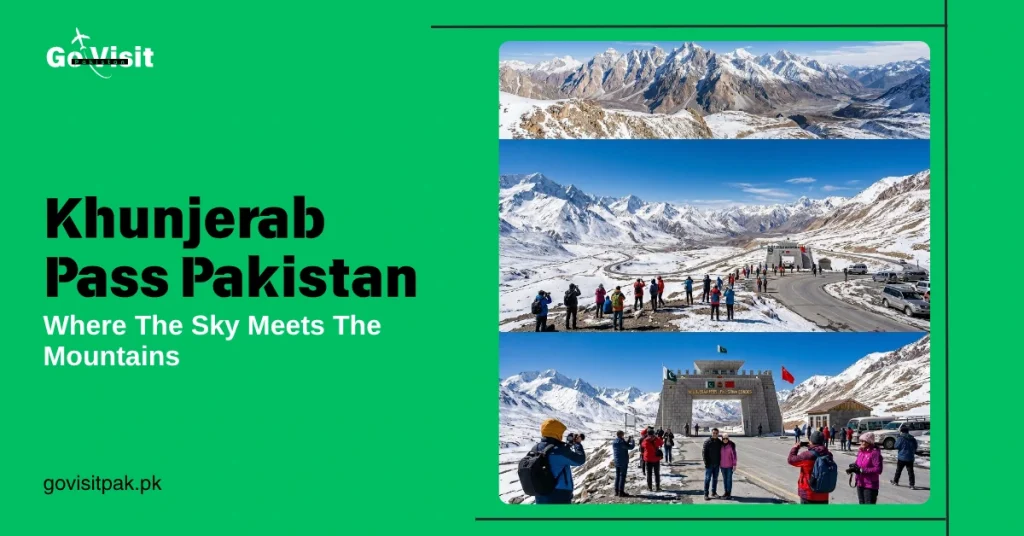 Khunjerab Pass Pakistan featuring the Pakistan China border, Karakoram mountains and breathtaking high altitude landscapes