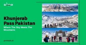 Khunjerab Pass Pakistan featuring the Pakistan China border, Karakoram mountains and breathtaking high altitude landscapes