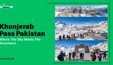 Khunjerab Pass Pakistan featuring the Pakistan China border, Karakoram mountains and breathtaking high altitude landscapes