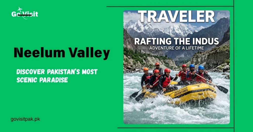 River rafting in Pakistan featuring thrilling white water rapids and adventure tourism experiences