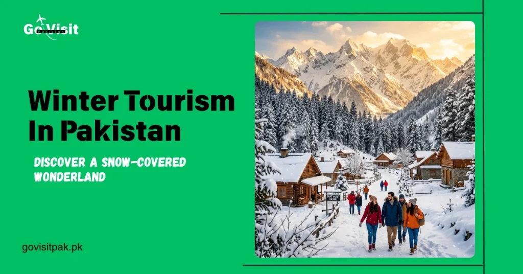 Winter tourism in Pakistan featuring snowy mountains, winter destinations and breathtaking seasonal landscapes