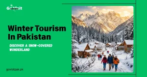 Winter tourism in Pakistan featuring snowy mountains, winter destinations and breathtaking seasonal landscapes