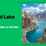 Attabad Lake Hunza featuring turquoise water, Karakoram mountains and breathtaking scenery in Gilgit Baltistan