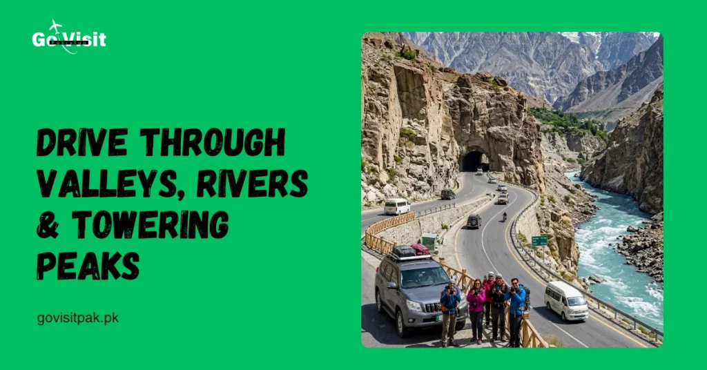 Skardu Road showcasing mountain valleys, rivers and breathtaking travel scenery in Gilgit Baltistan