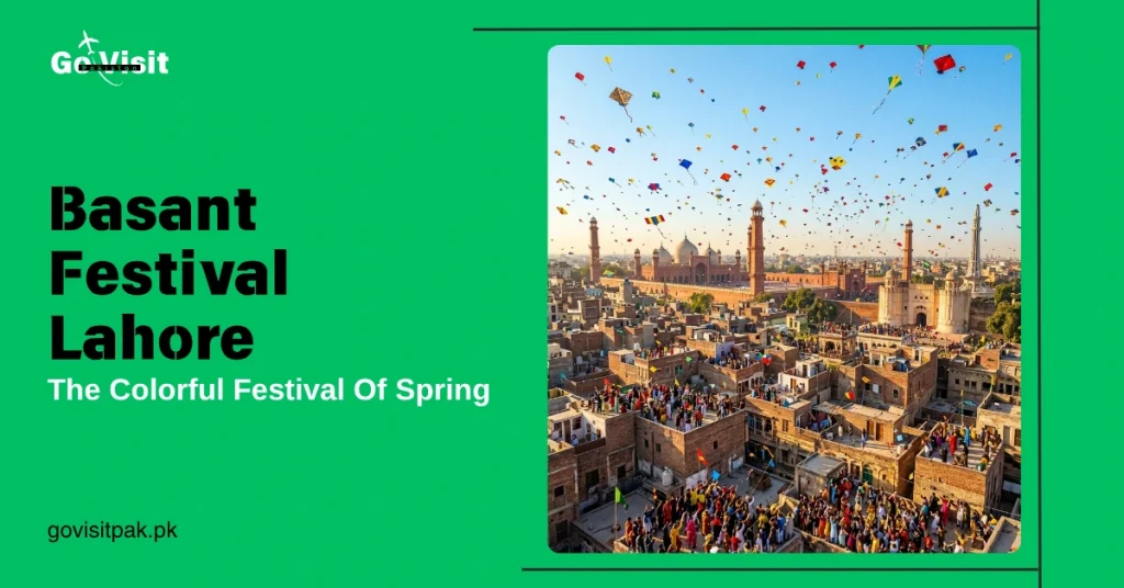 Basant Festival Lahore featuring colorful kite flying festival, cultural celebrations and vibrant spring atmosphere in Pakistan