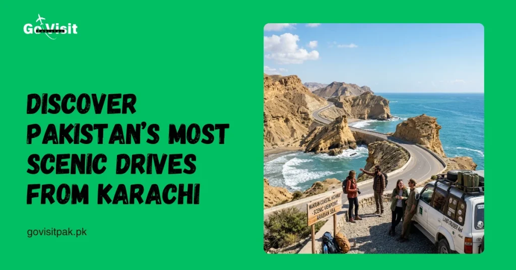 Top 5 road trips from Karachi showcasing coastal highways, scenic viewpoints and travel experiences