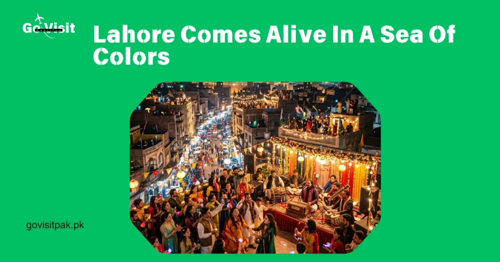 Basant Festival Lahore highlighting night celebrations, fireworks, cultural events and vibrant festival atmosphere