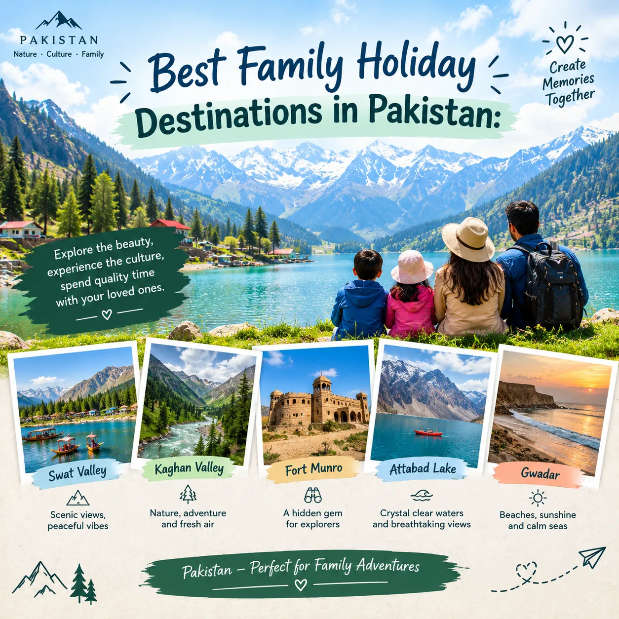 Read more about the article Best Family Holiday Destinations in Pakistan:
