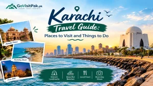 Karachi travel guide featuring landmarks, beaches, and coastline
